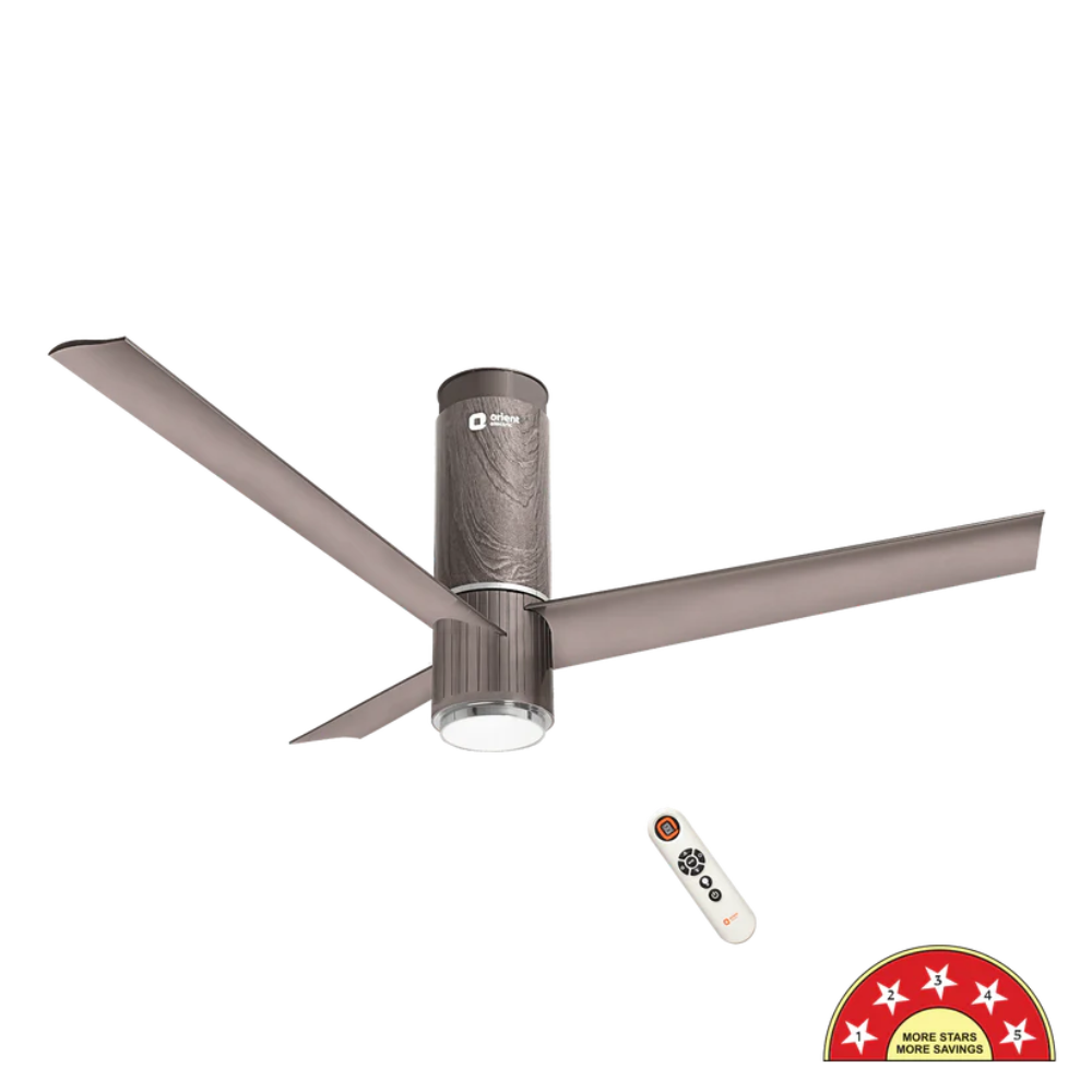 AEROSLIM IOT REMOTE FAN WITH LIGHT 1200MM  CHAMPAGNE BROWN